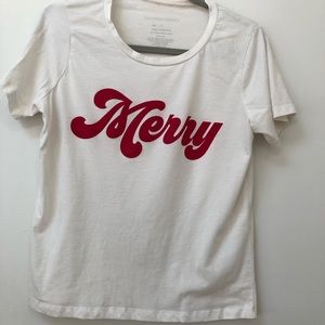 Christmas “Merry” graphic T-shirt